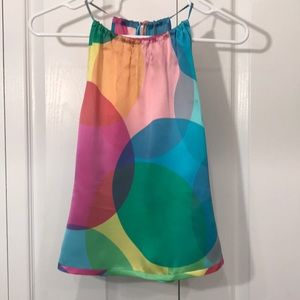 Colorful Silk tank top BCBG